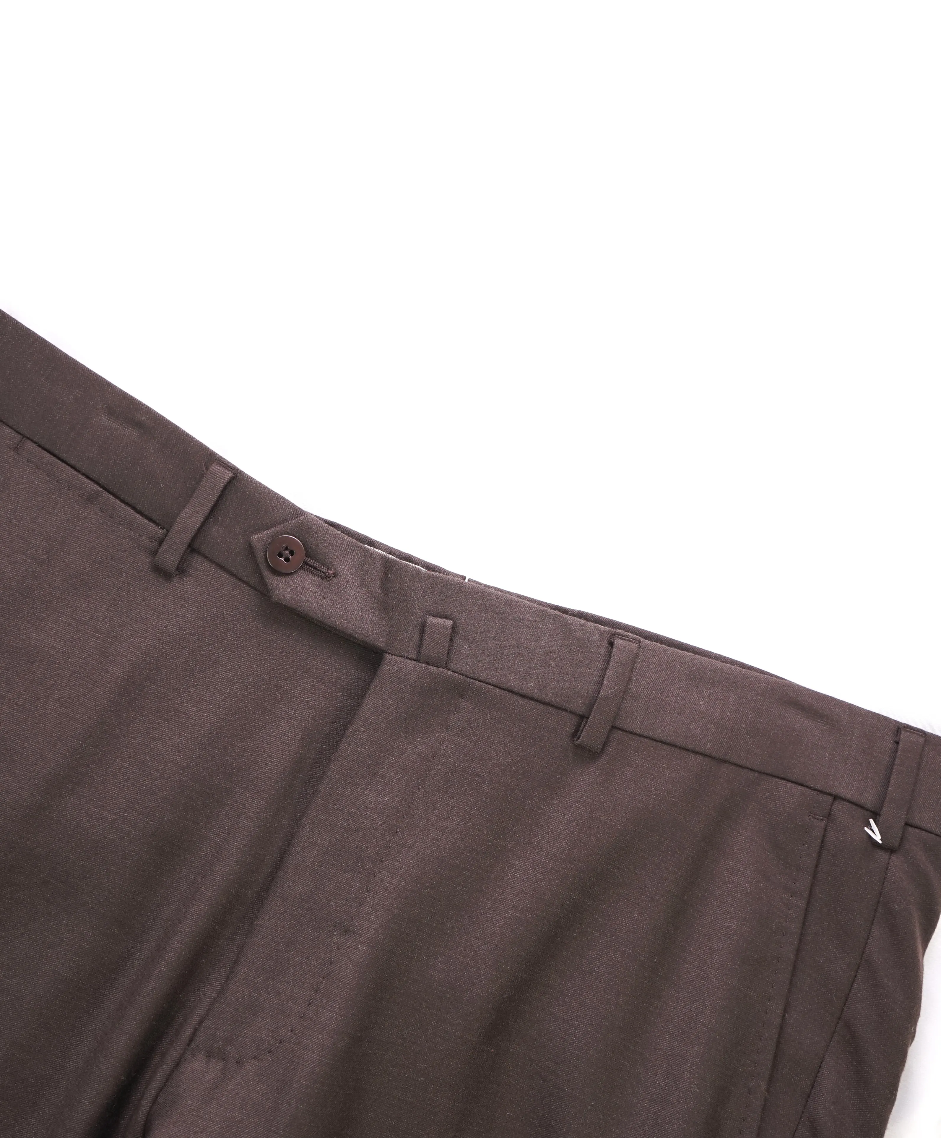 ERMENEGILDO ZEGNA - "628F13" Regular Brown Premium Dress Pants - 36W (52EU)