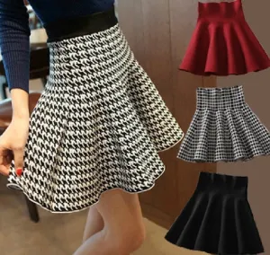 European and American Style Women Pleated Bust Skirts Lady Short Skirt Pettiskirt A-line Skirt