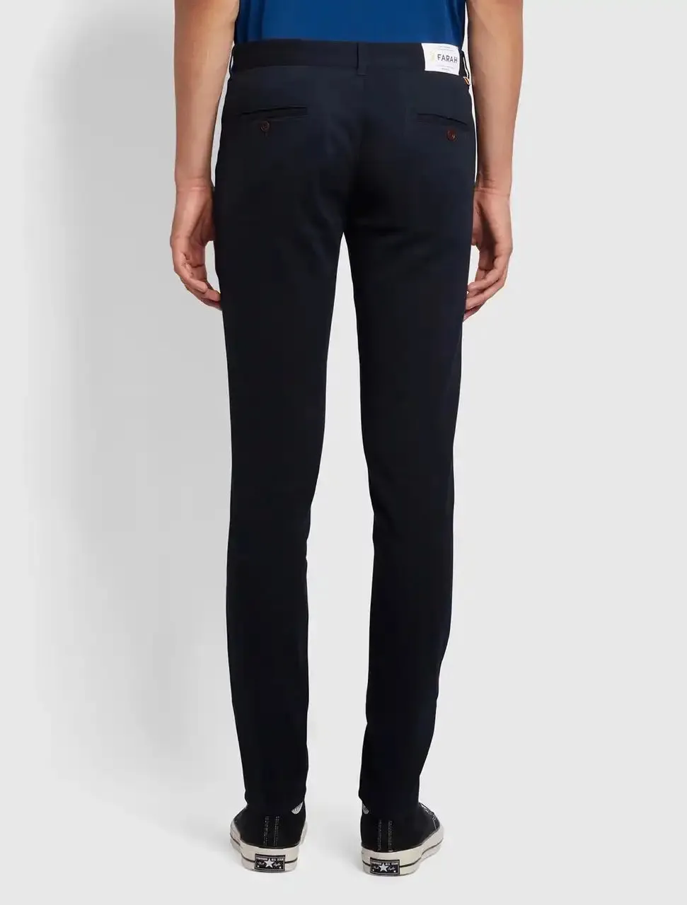 Farah Mens Endmore Skinny Fit Chino Trousers f4bhb010gp-412 Navy