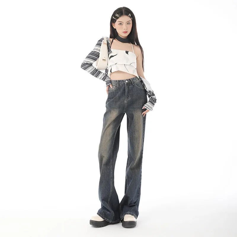 Fashionable Summer Wide-leg Skinny Jeans For Women
