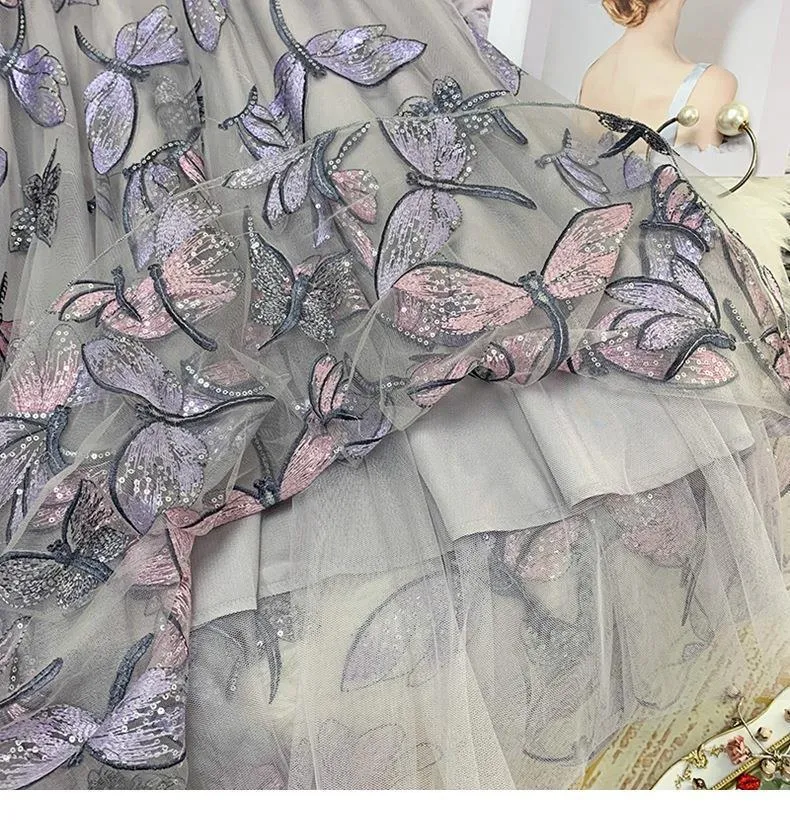 Floral Embroidery Pleated Skirts Female CODE: KAR745