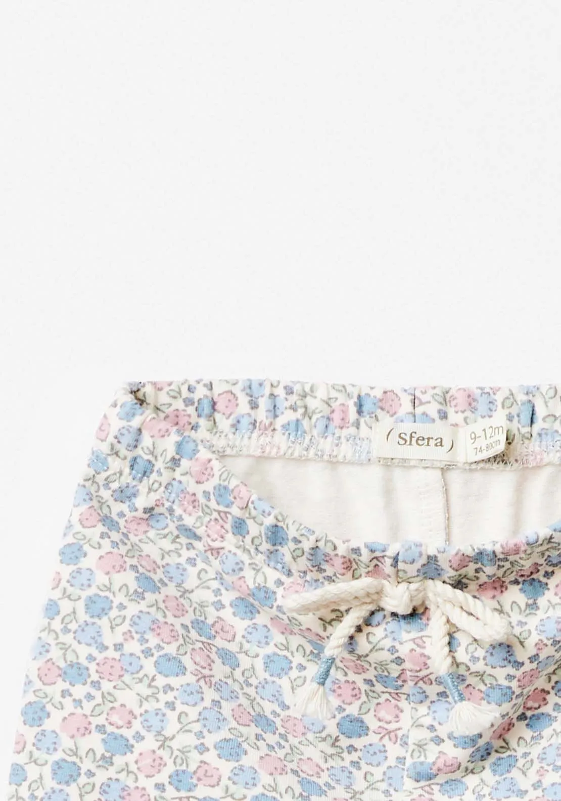 Floral  Jogs - Blue