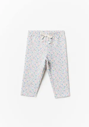 Floral  Jogs - Blue