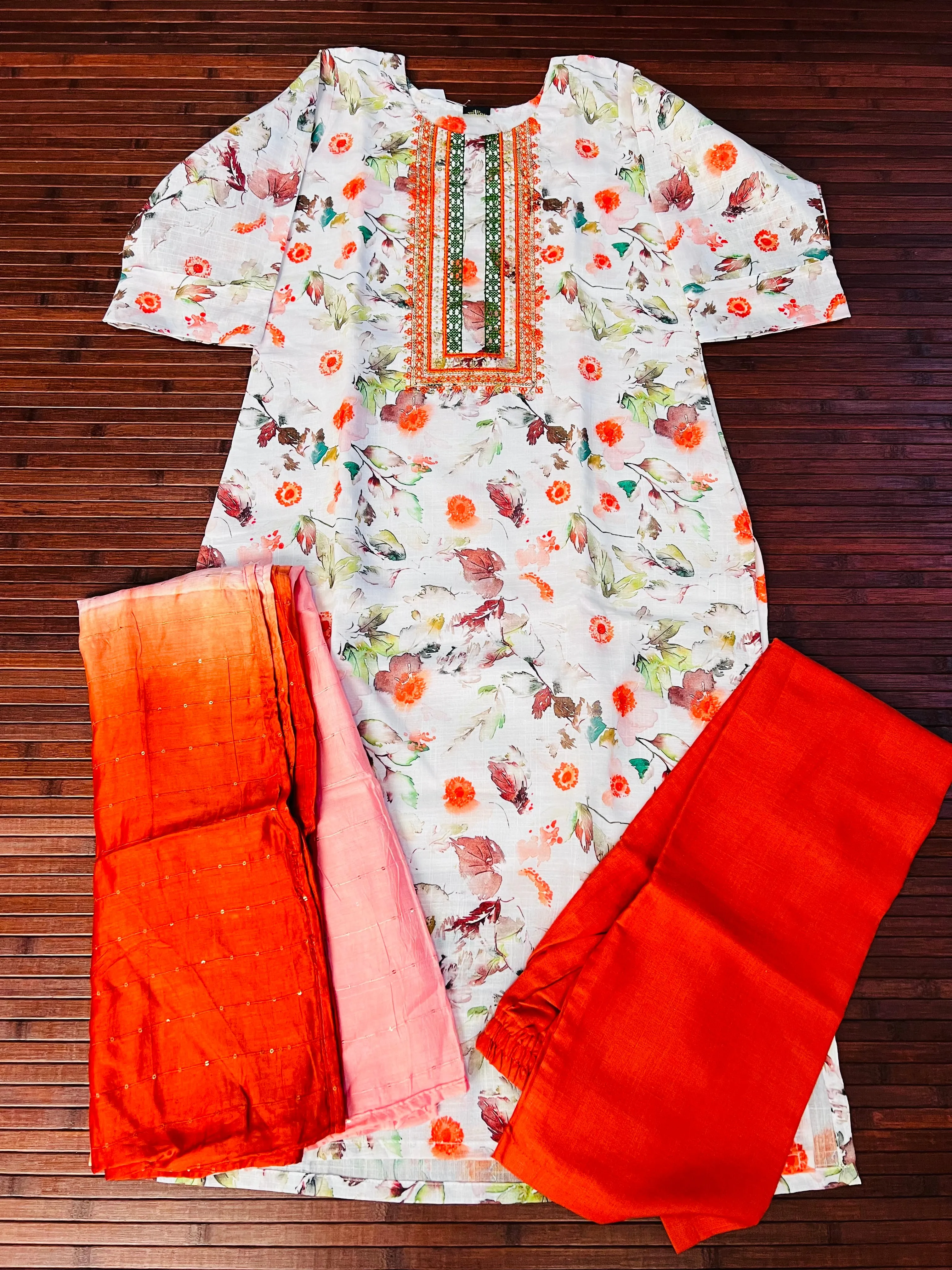 Floral Kurti and Pant Set