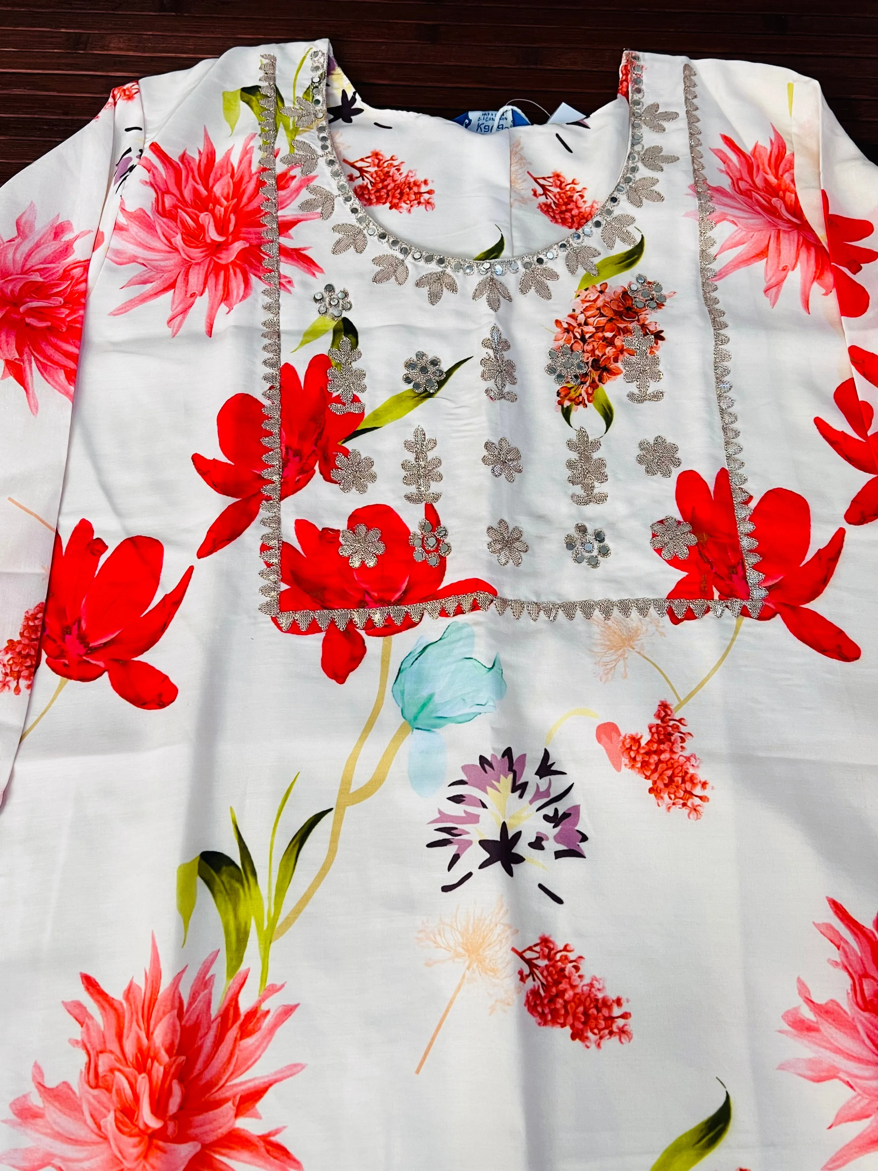 Floral Kurti and Pant Set