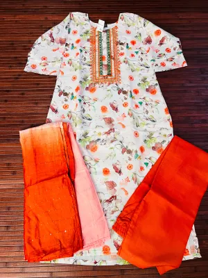 Floral Kurti and Pant Set
