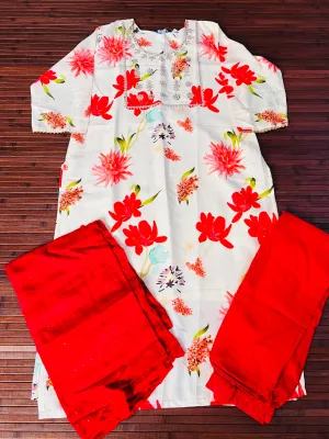 Floral Kurti and Pant Set