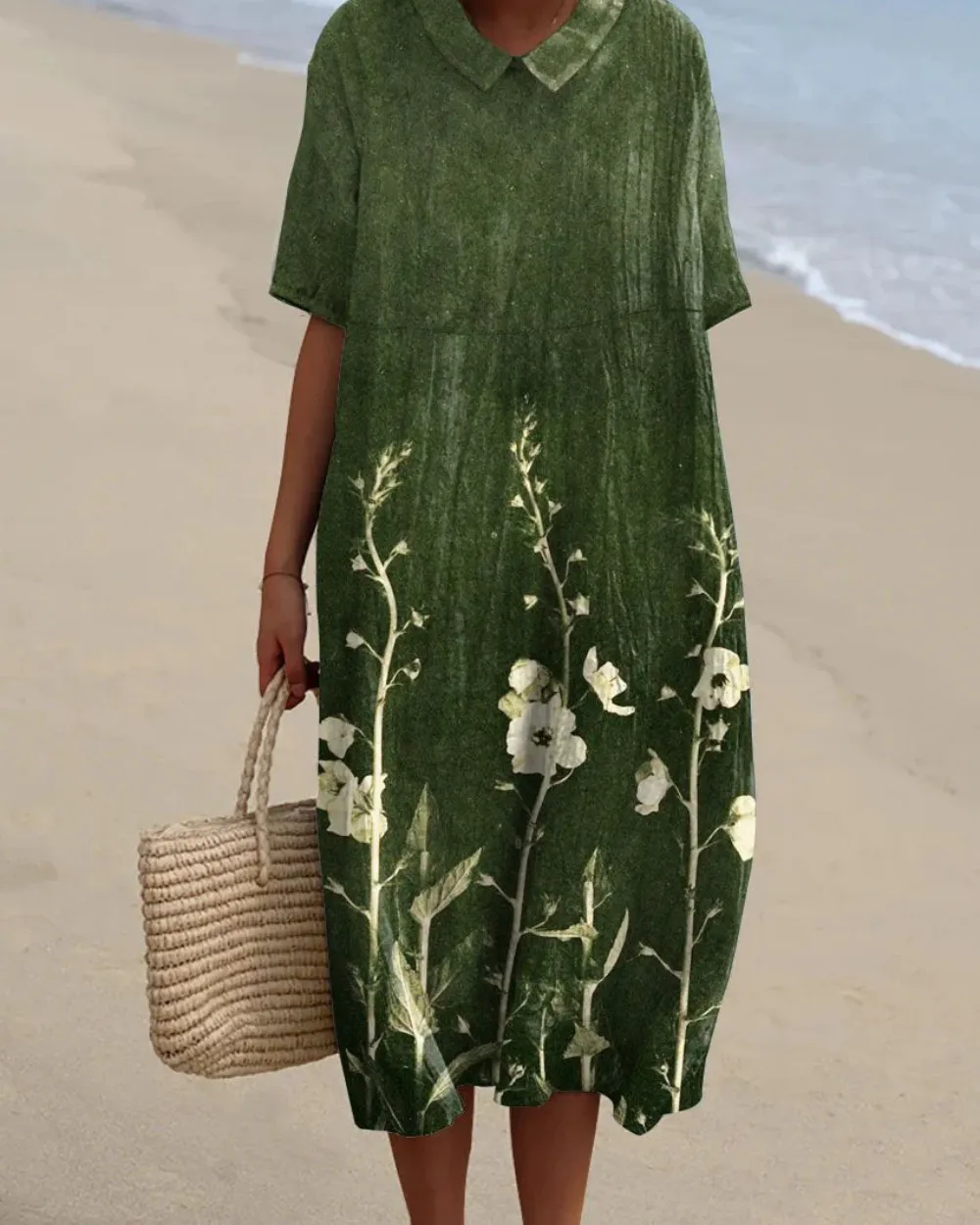 Floral Tummy Coverage Dress