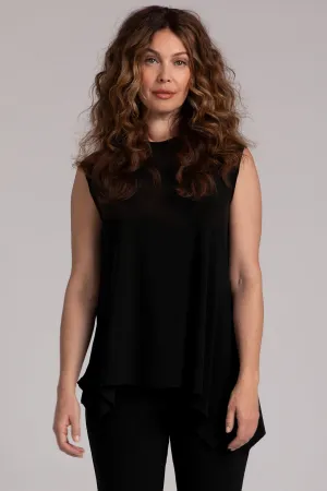 Flounce Muscle Top with Drop Hem