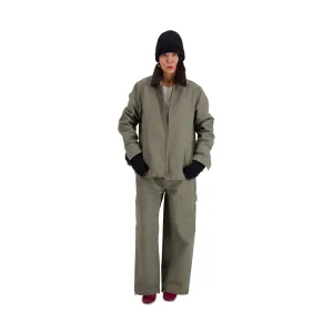 Frankie Cotton Straight Leg Workwear Trousers Weimaraner Grey