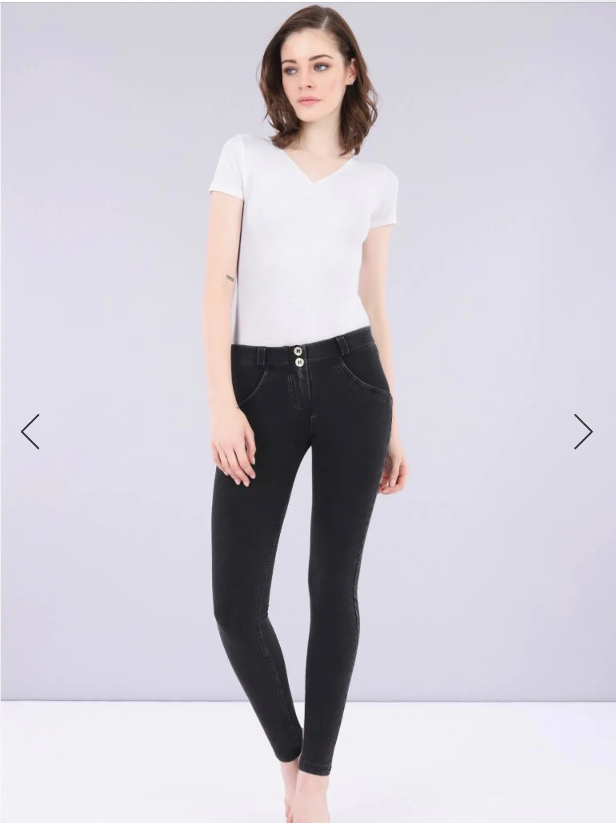 Freddy Mid Rise Black Denim Jeans