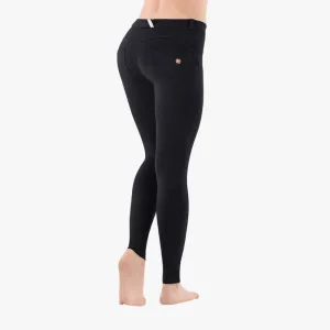 Freddy Womens  Wr.Up® Skinny-Fit Stretch Cotton Regular Waist Trousers Black