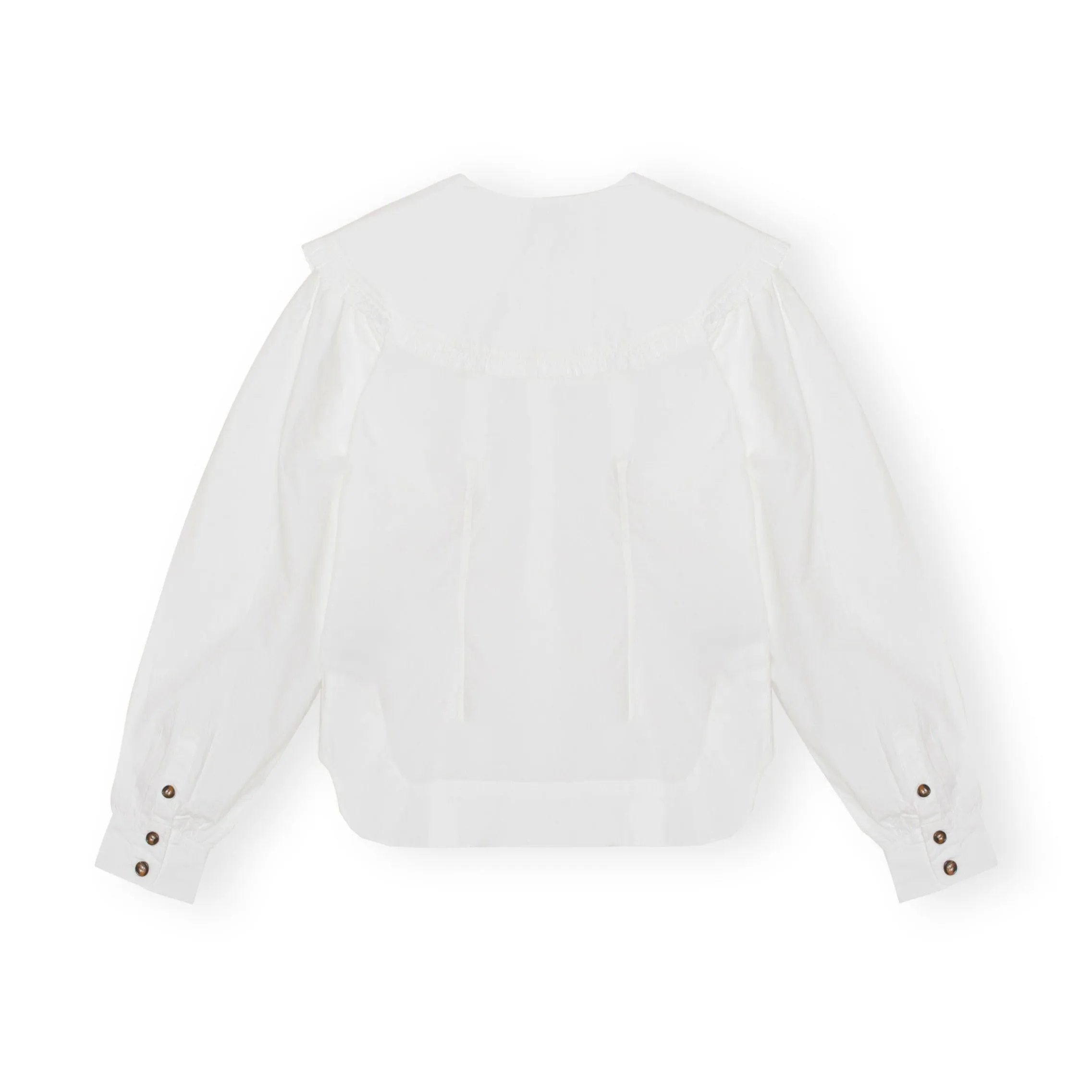 FRILL COLLAR SHIRT | WHITE