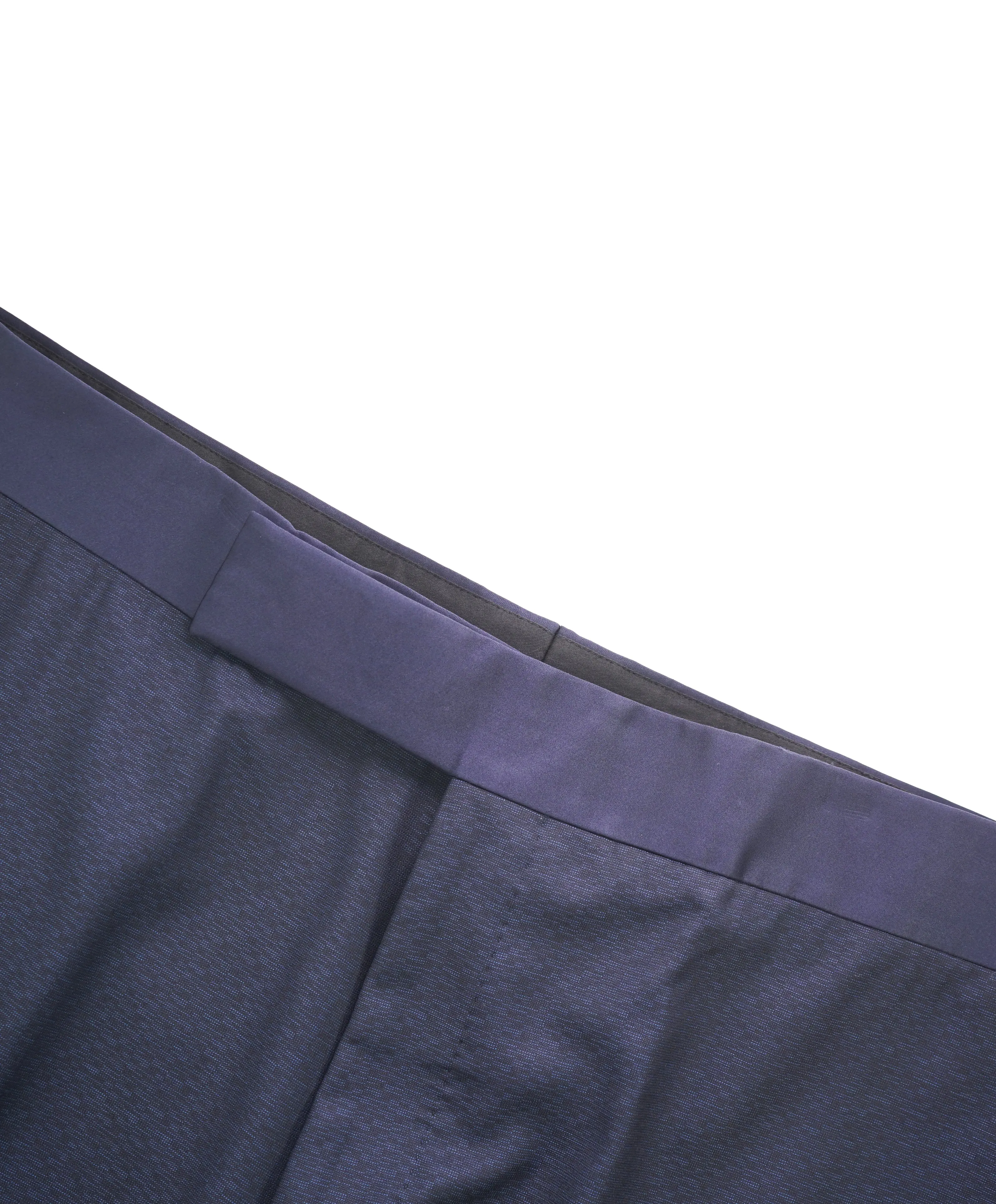 GIORGIO ARMANI - Blue Abstract Check Flat Front Tux Dinner Pants - 40W (56EU)