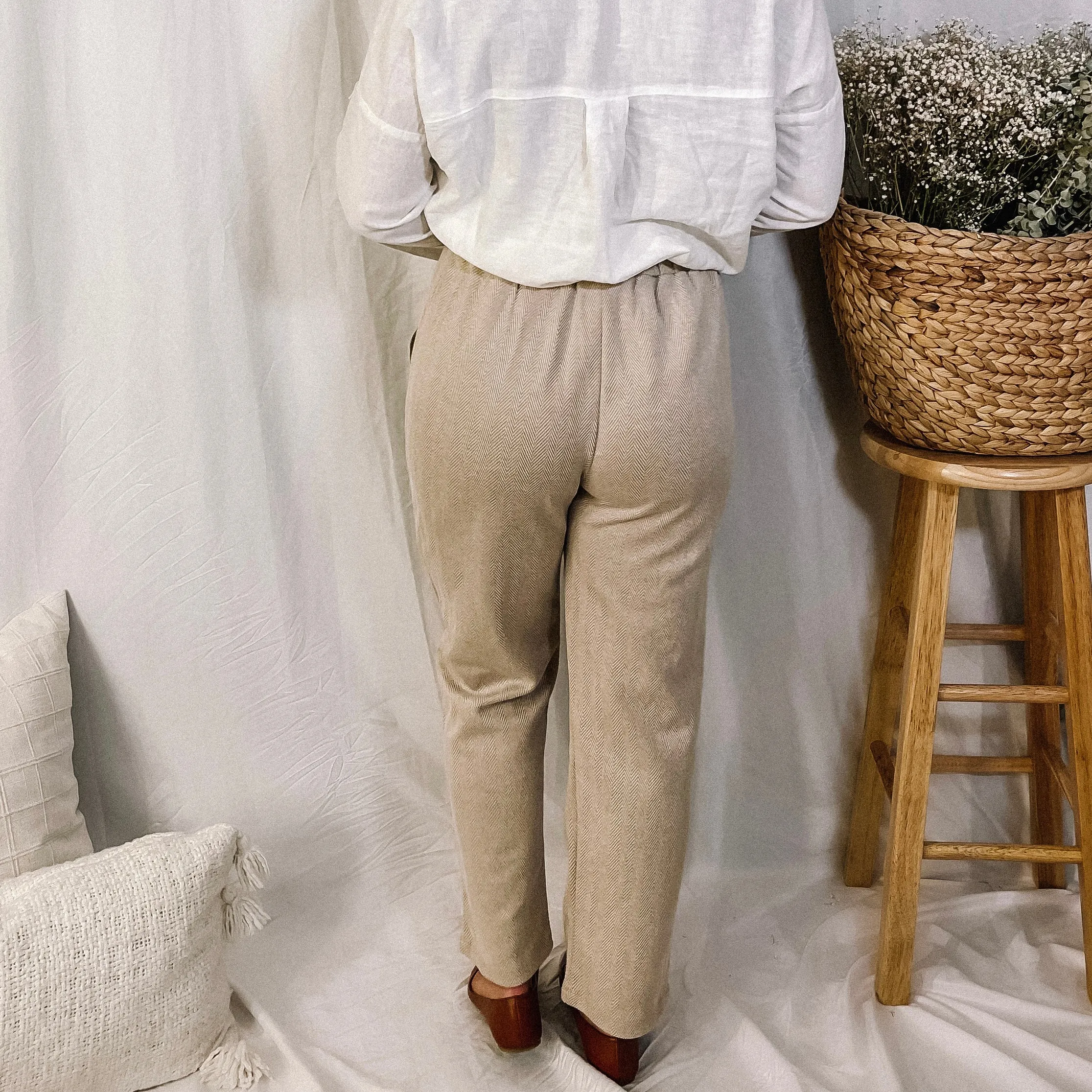 Girl Boss Herringbone Trousers