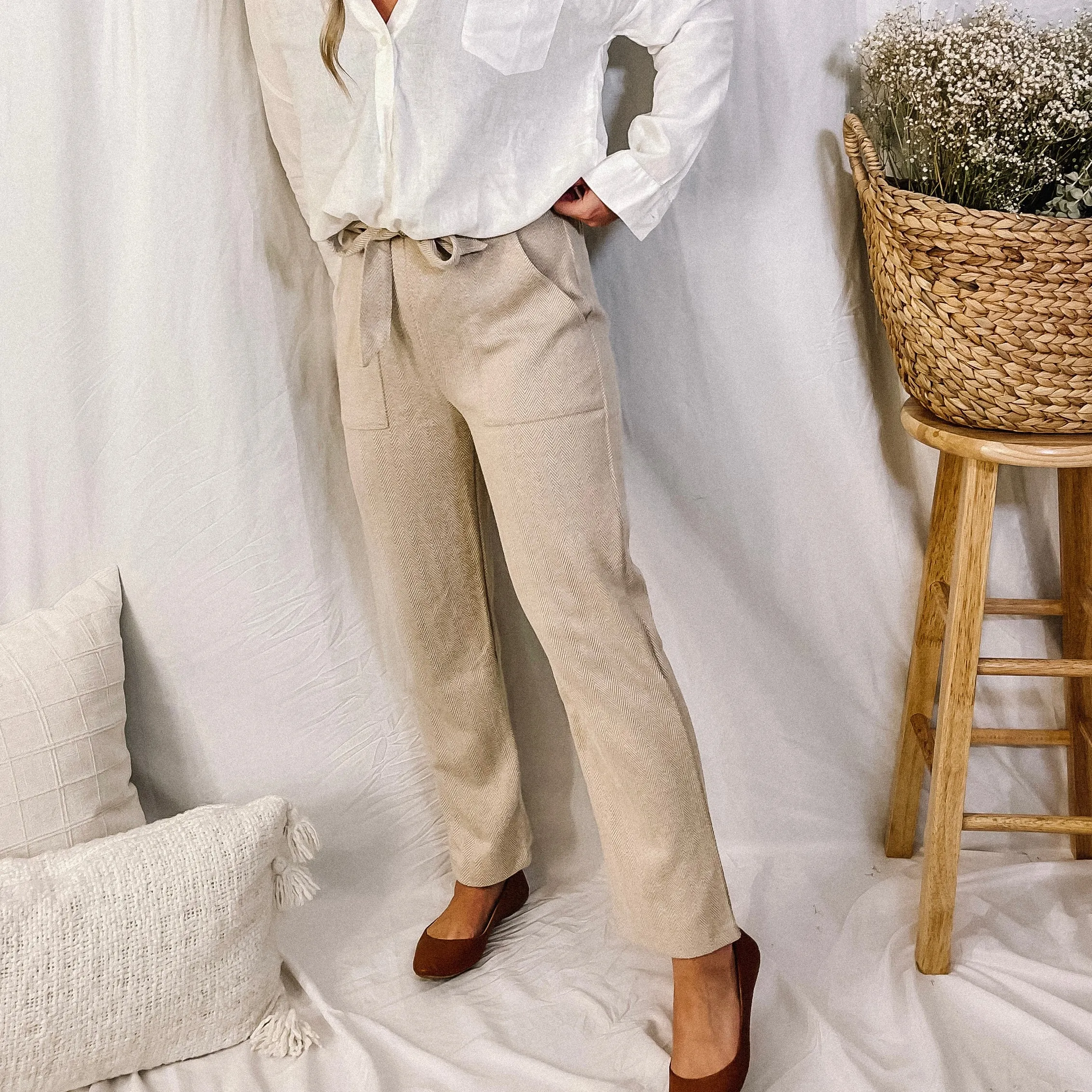 Girl Boss Herringbone Trousers