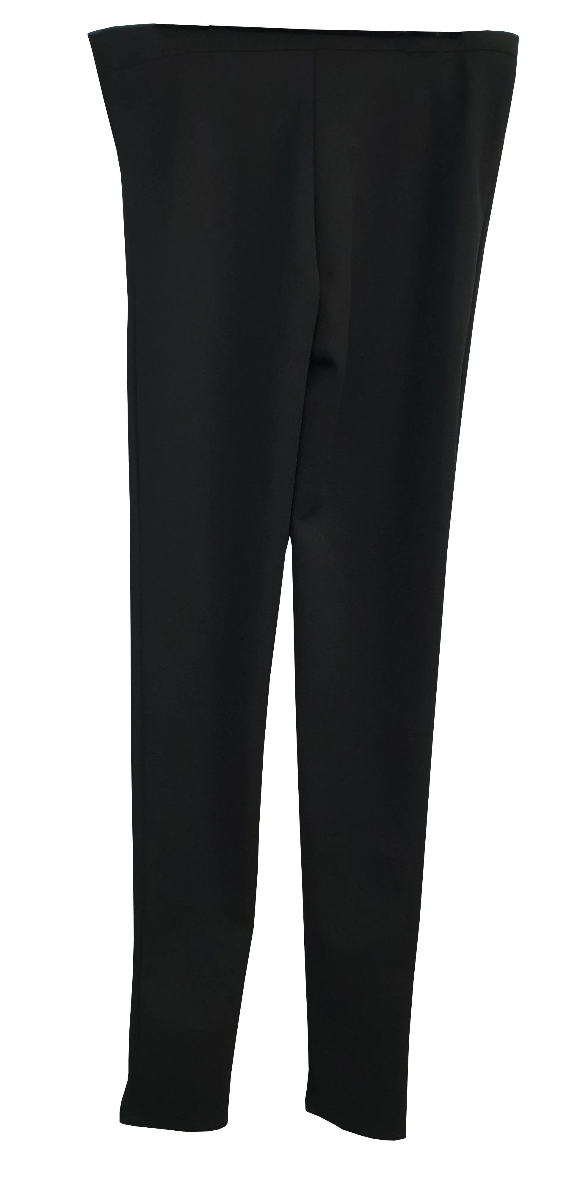 Girls Black Polyester Super Skinny Stretch Slim Fit Trouser