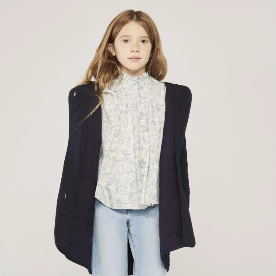Girls Green Marble Blouse