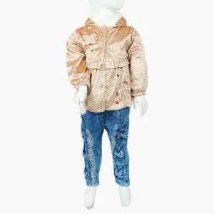 Girls Pant Suit - Fawn