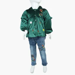 Girls Pant Suit - Green