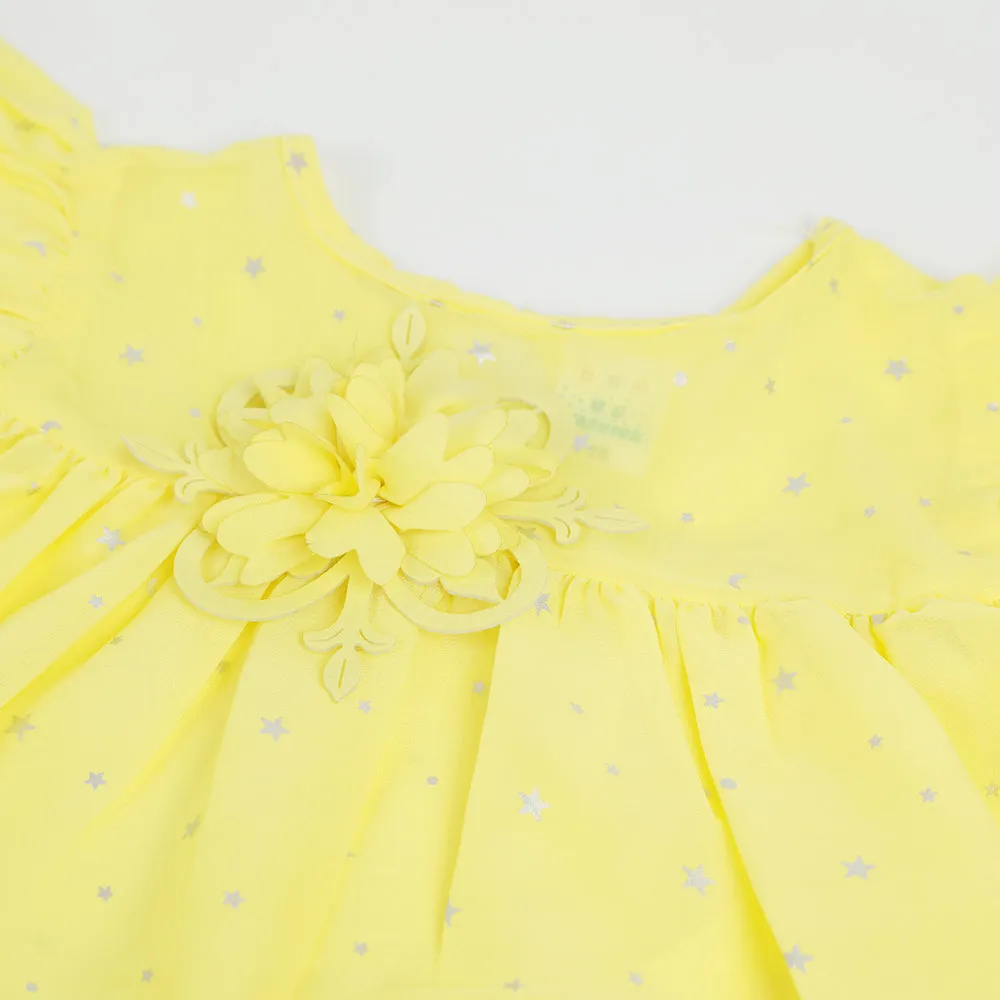 Girls Pant Suit - Lemon