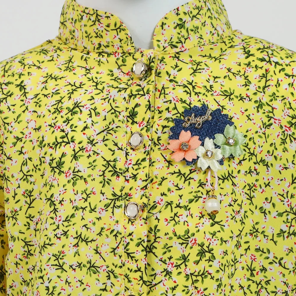 Girls Pant Suit - Yellow