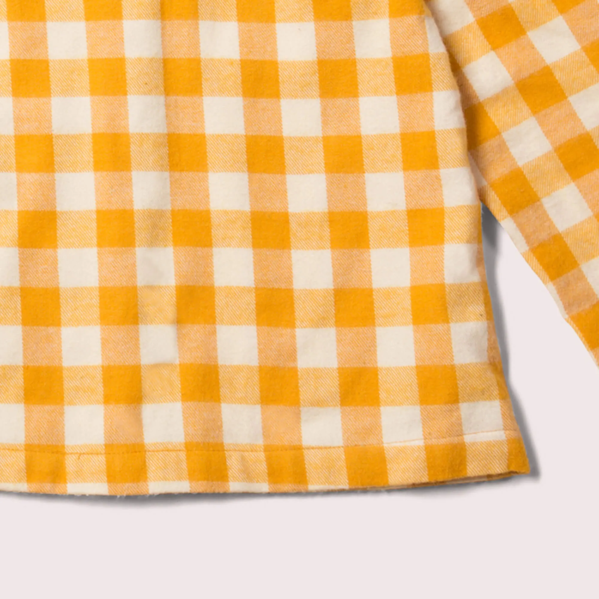 Golden Check Peter Pan Collar Blouse