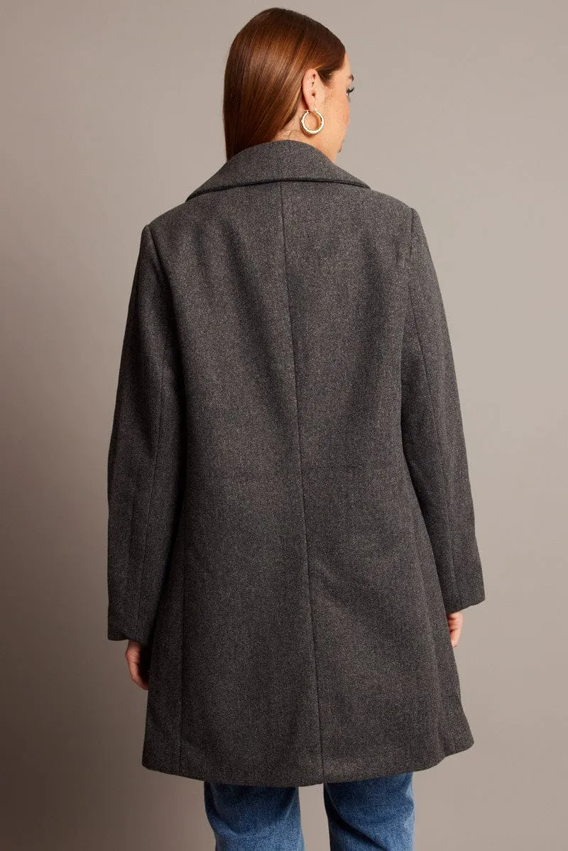 Grey Coat Long Sleeve