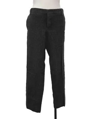 Grey Wool Skinny Trousers