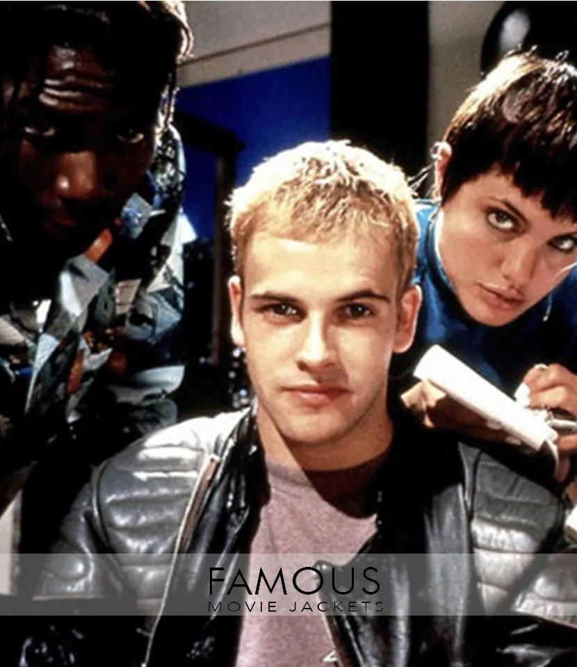 Hackers Jonny Lee Miller (Dade Murphy) Black Leather Jacket