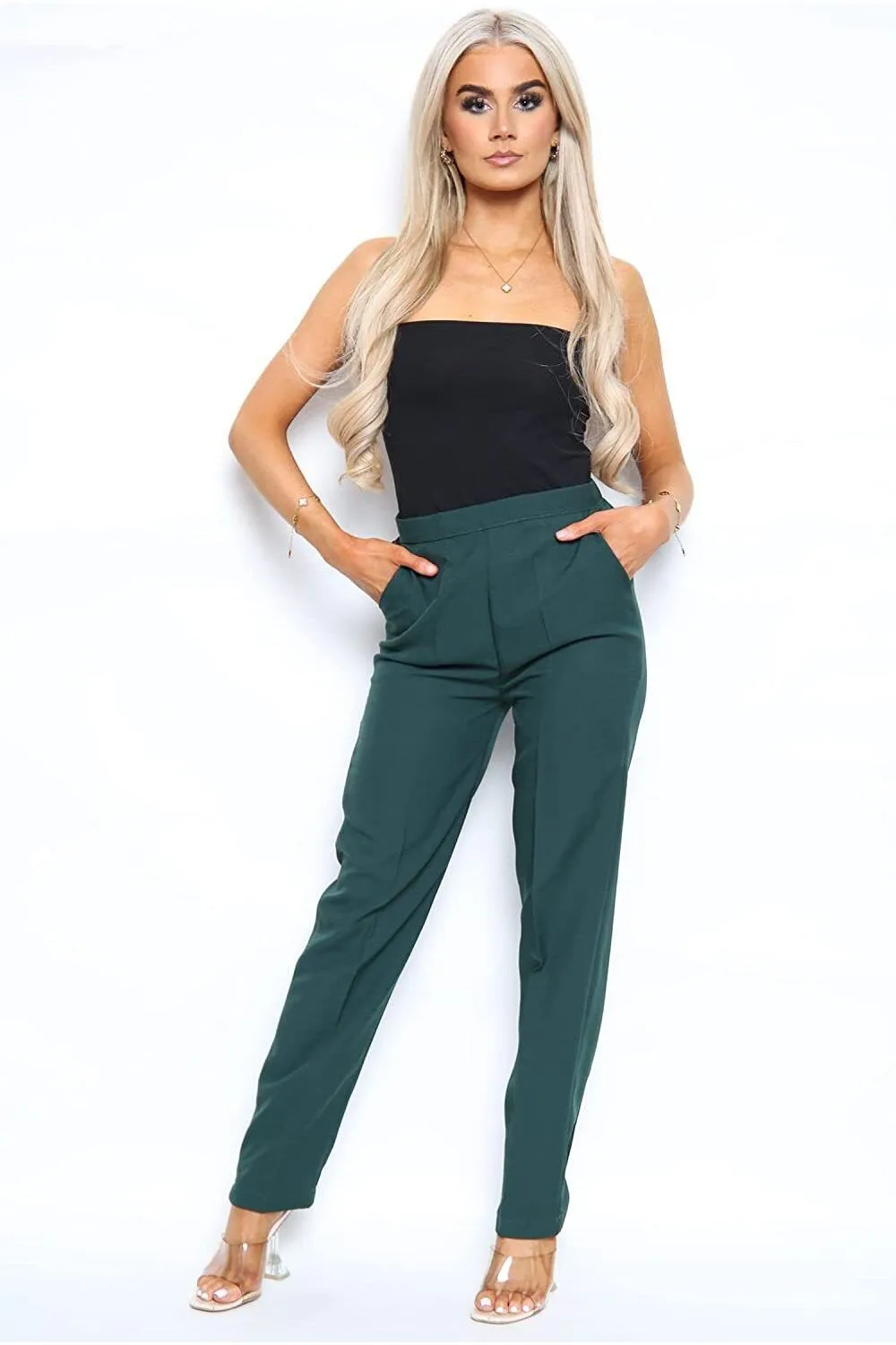 Half Elasticated Pocket Trouser