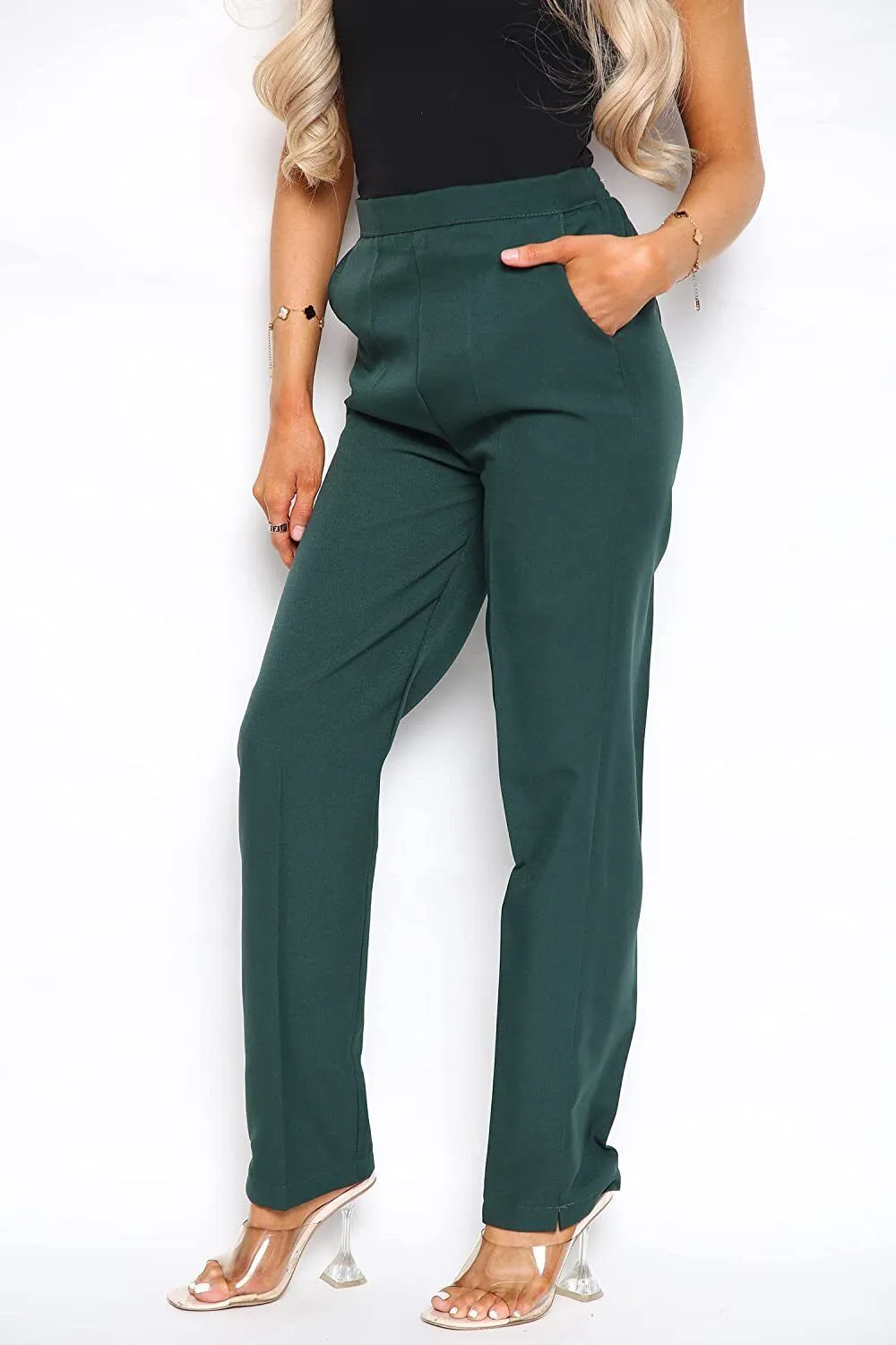 Half Elasticated Pocket Trouser
