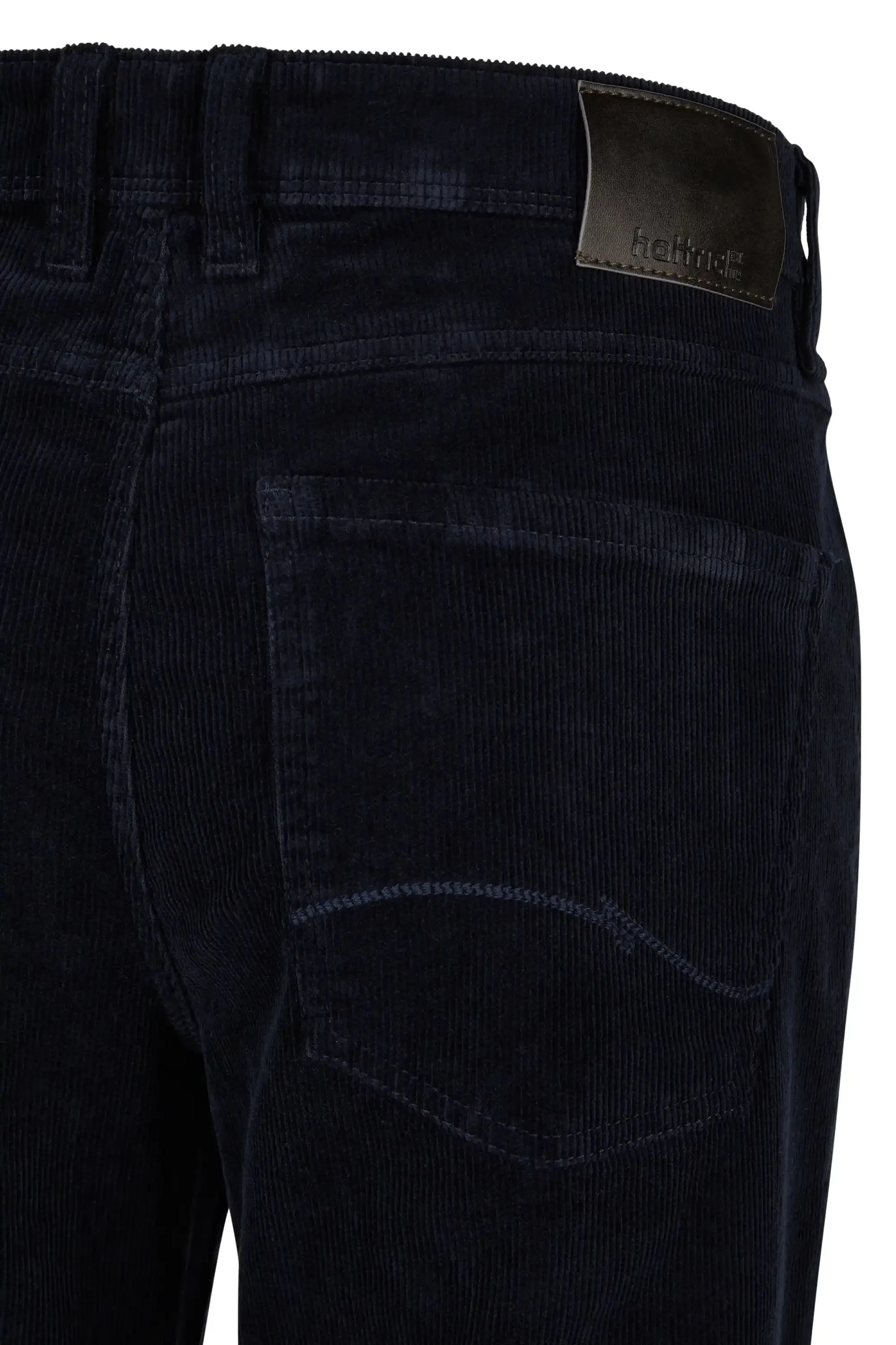 Hattric Mens Hunter Corduroy Trousers Smoke Navy Blue