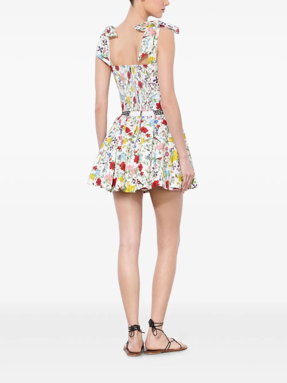 Haven lin and cotton mini skirt