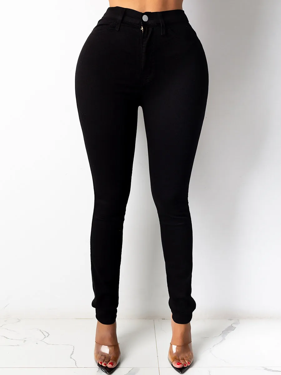 High Waist Hip Lift Tummy Control Stretch Jeans for Women