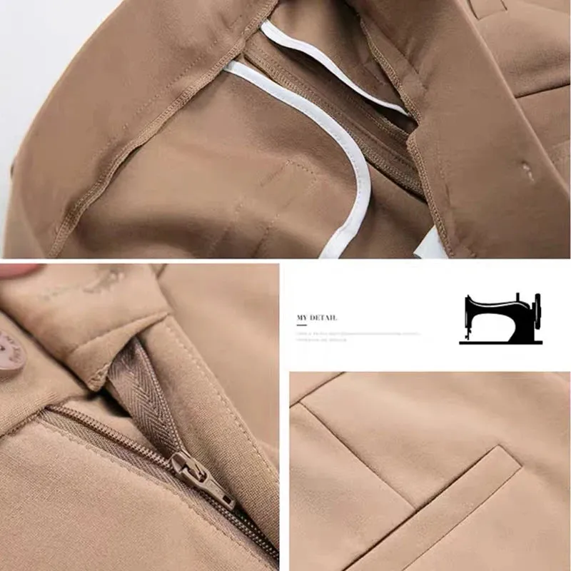 High Waist Office Flare Pants Slim Casual Trousers Stretchy Boot Cut Pants Women Formal Skinny