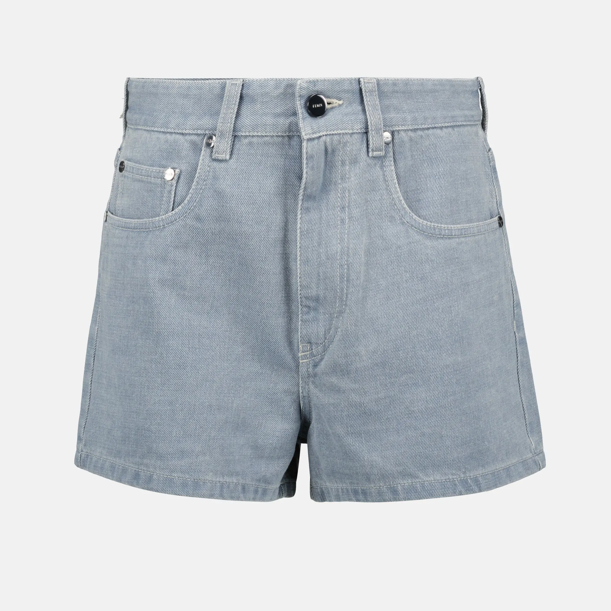 High-Waisted Denim Shorts