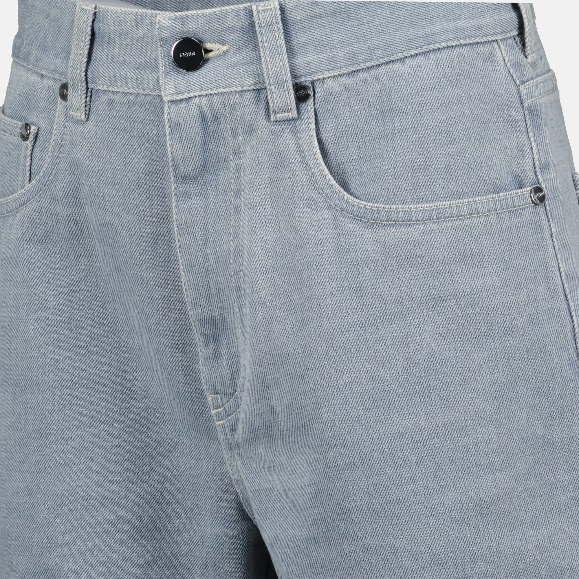 High-Waisted Denim Shorts