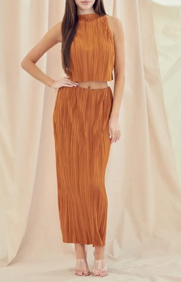 High Waisted Midi Skirt
