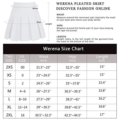 High Waisted Pleated Skirts for Women Girls