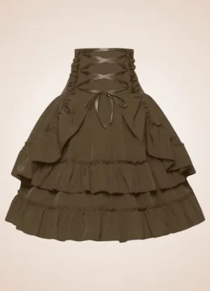 High Waisted Steampunk Skirt