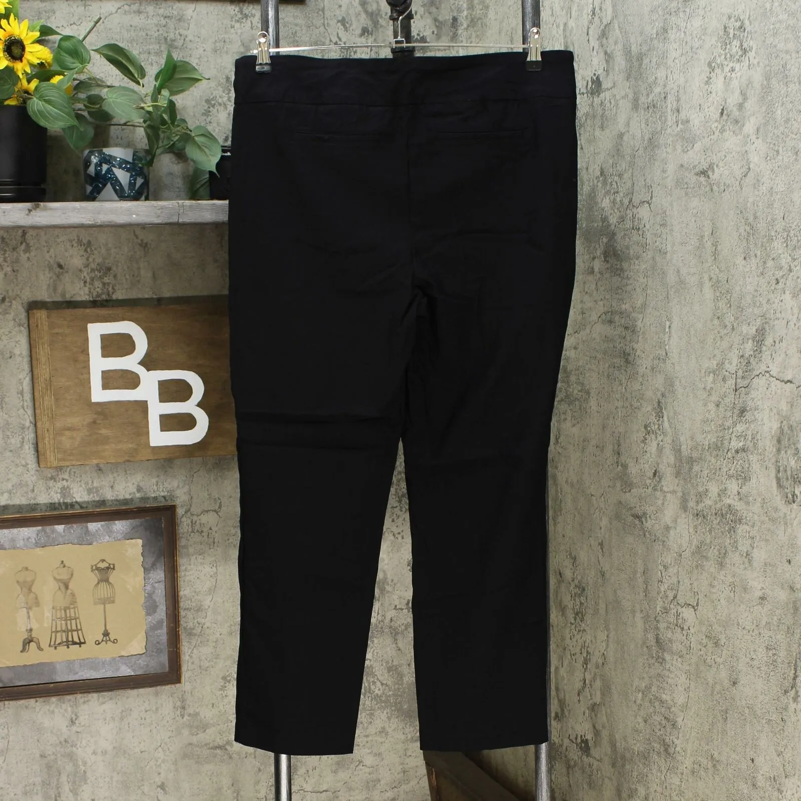 Hilary Radley Built-In Tummy Control Panel Pull On Pants Black XL