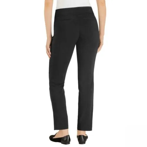 Hilary Radley Built-In Tummy Control Panel Pull On Pants Black XL