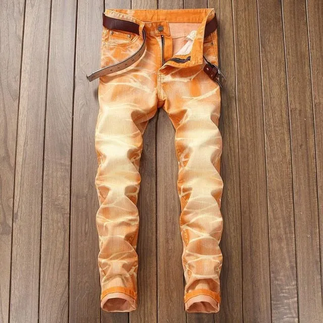 Hole Metrosexual Straight Destroyed Jeans Brand Slim Casual Ripped Jeans Homme Retro Men's Denim Trousers High Quality Cotton