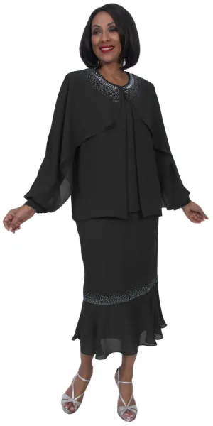 Hosanna 5235 Plus Size 3-Piece Set Ankle Length Dress