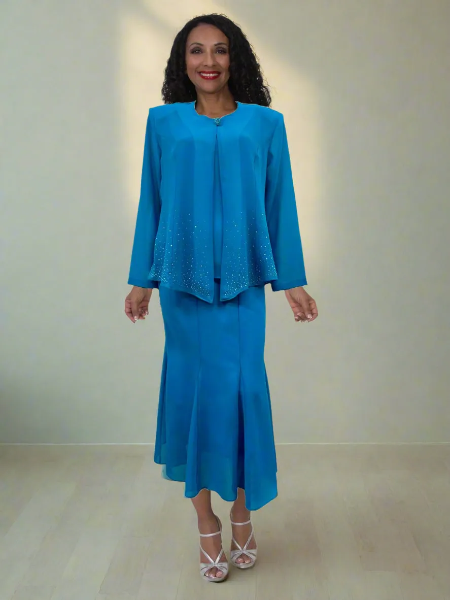 Hosanna 5574 Modest 3-Piece Outfit Set Ankle Length