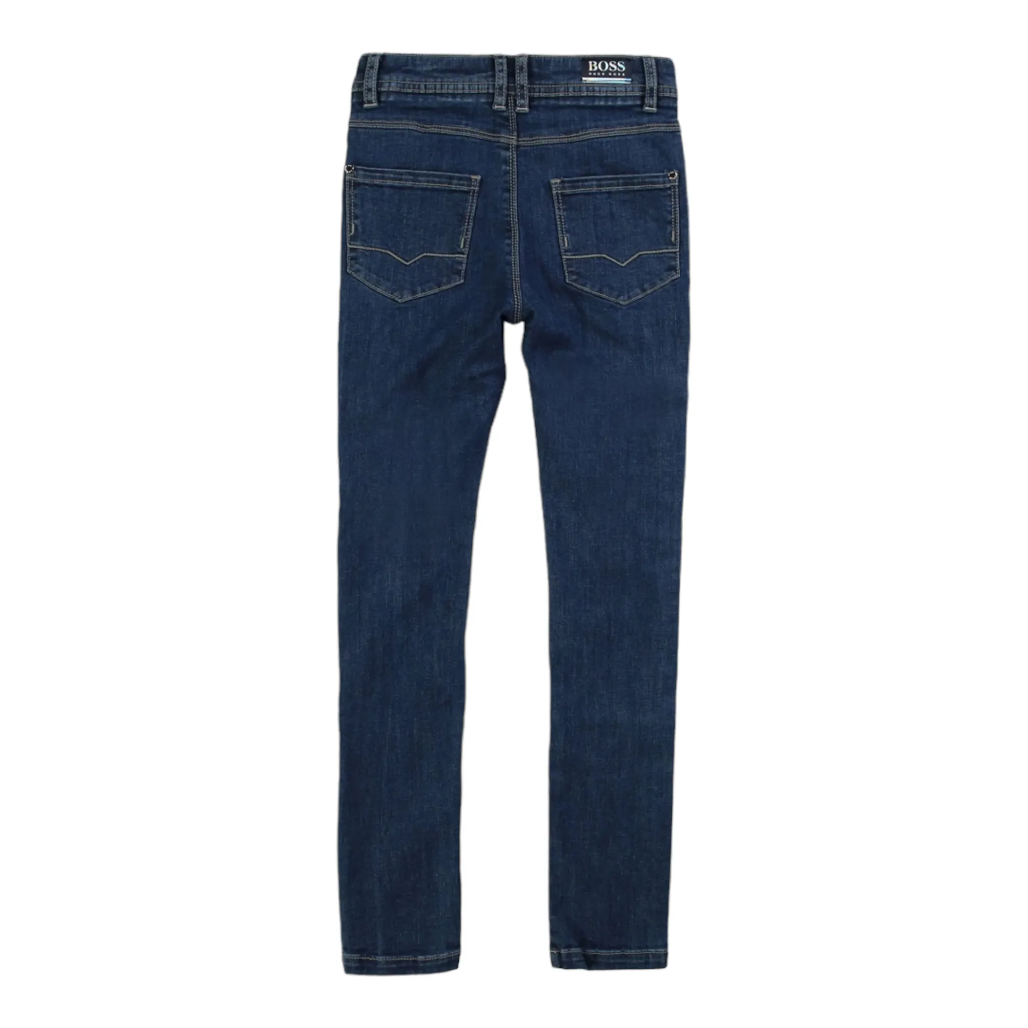 Hugo Boss Kids Girl's Navy Stripe Jeans