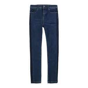 Hugo Boss Kids Girl's Navy Stripe Jeans