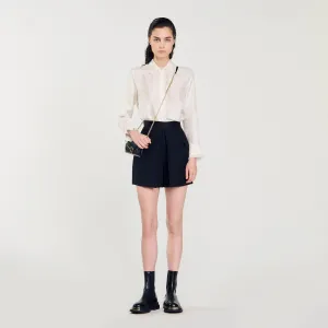 Hugo High-Waisted Shorts With Buttons Black