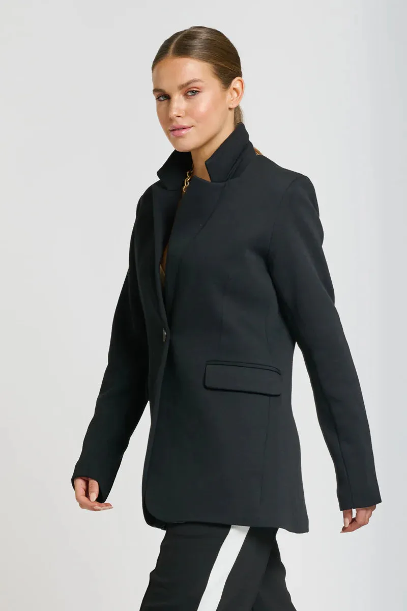 Iris Scuba Blazer in Black by Shirty